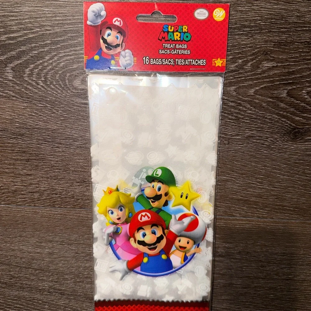 Nintendo Super Mario Party Treat Bags 16 bags